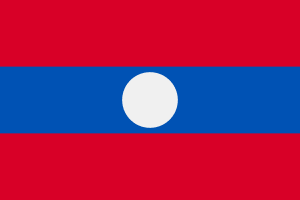 Lao People's Democratic Republic Flag