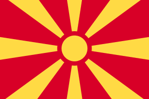North Macedonia Flag